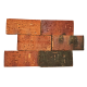 Revestimento Rústico Texturizado Brick Vermelho (55 peças M²)