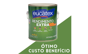 Tinta eucatex rendimento extra 3,6L