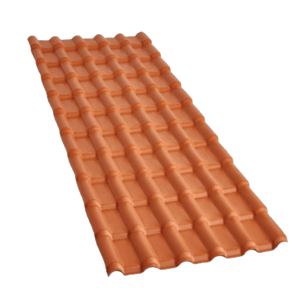 TELHA PVC COLONIAL 2,30X0,88 TERRACOTA (AFORT)